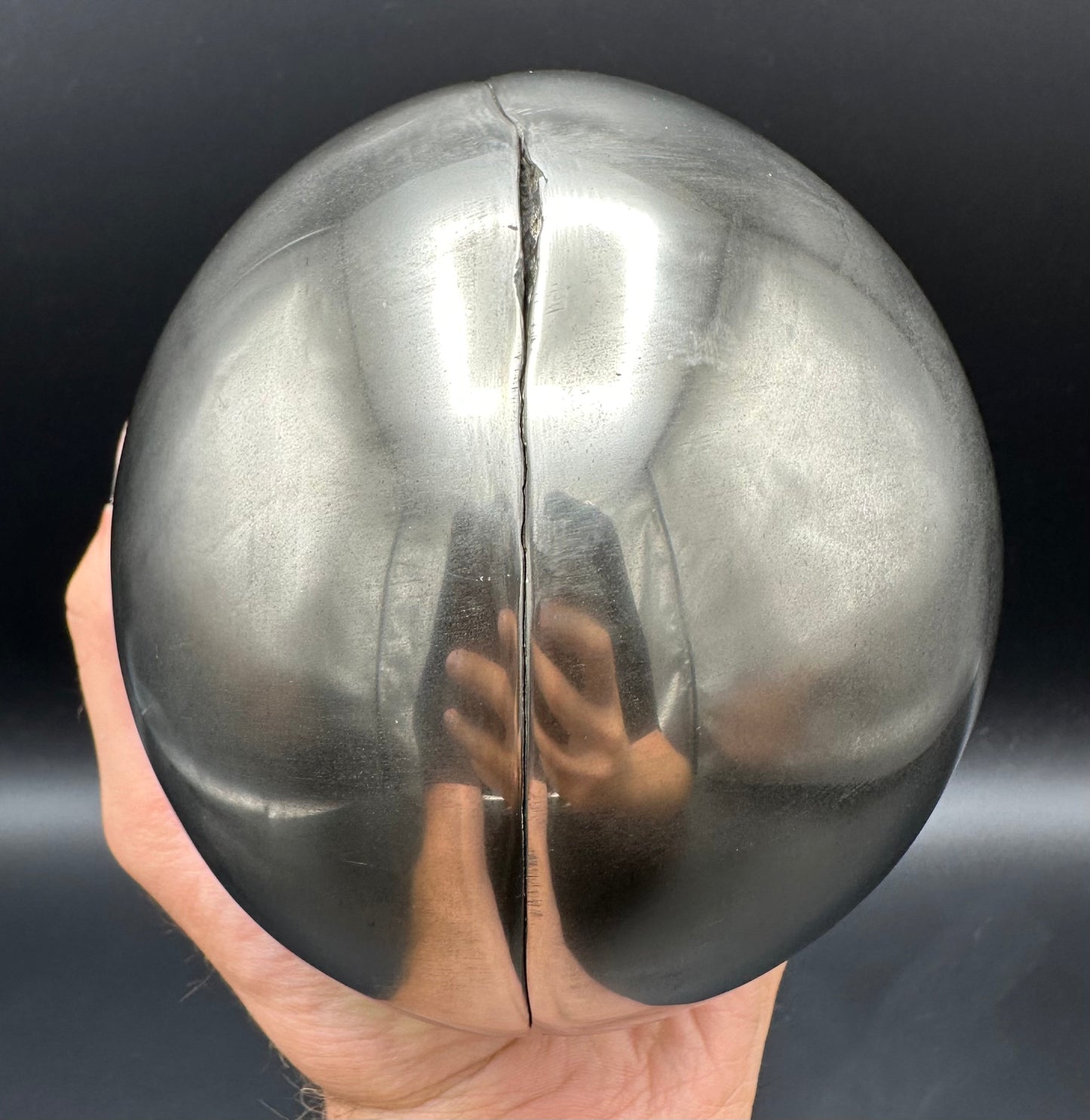 Golden Egg (IMPLANT) Ichthyosaur Vertebra fossil with stand - Whitby, North Yorkshire Jurassic Coast