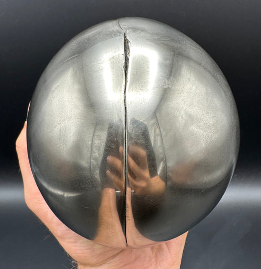 Golden Egg (IMPLANT) Ichthyosaur Vertebra fossil with stand - Whitby, North Yorkshire Jurassic Coast