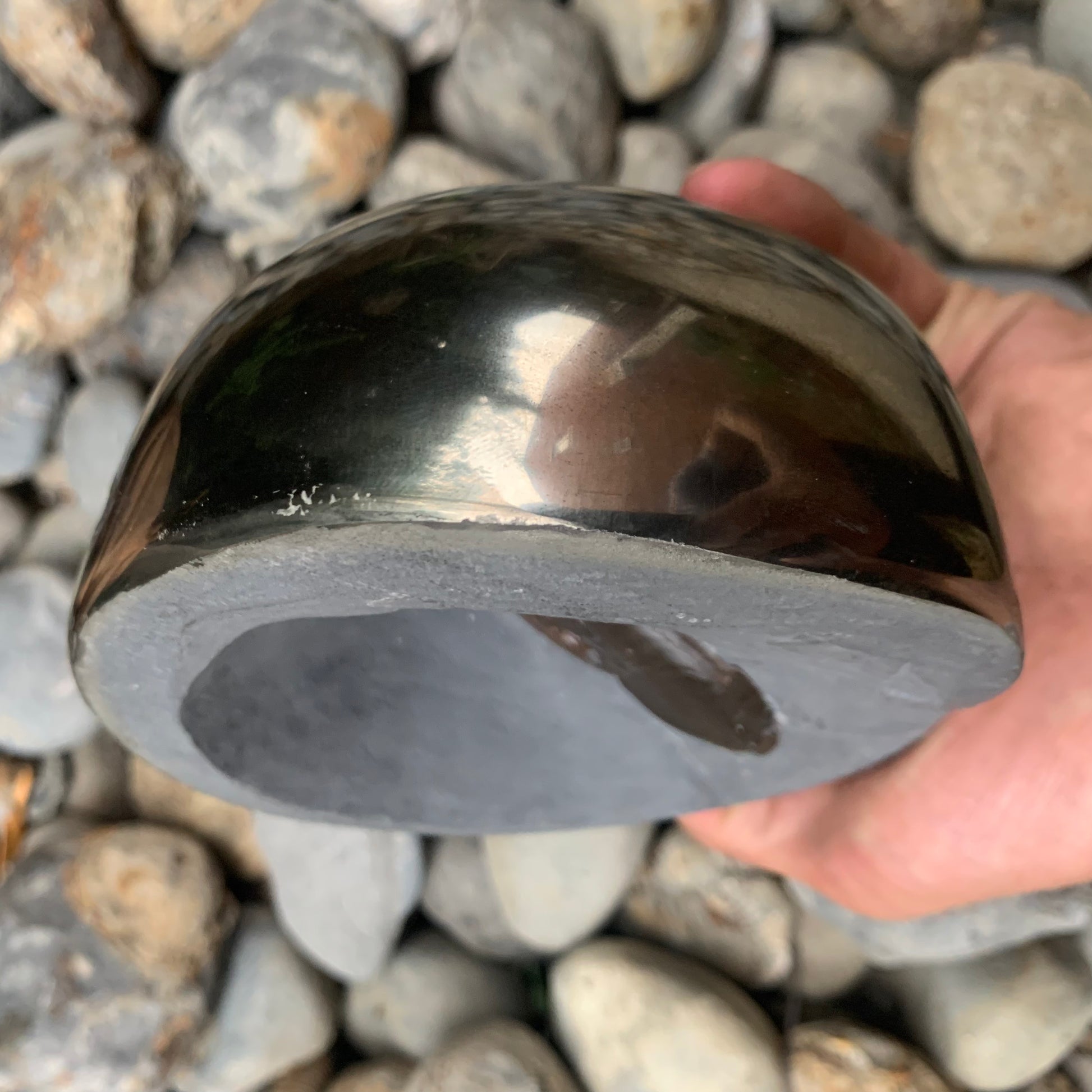 Golden Egg (GENUINE) pyrite ammonite fossil - Whitby, North Yorkshire – Yorkshire.Fossils