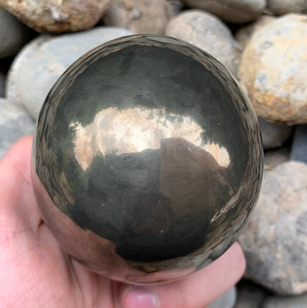 Golden Egg (IMPLANT) ammonite fossil - Whitby, North Yorkshire Jurassic Coast